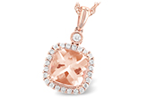 A205-02500: NECK 1.09 MORGANITE 1.26 TGW (7MM MORG)