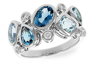 B292-33364: LDS RG 2.57 BLUE TOPAZ TW 2.75 TGW