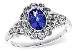 B293-19782: LDS RG .80 TANZANITE 1.20 TGW (7x5MM OV)