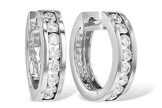 F204-12464: EARRINGS 1 CT TW