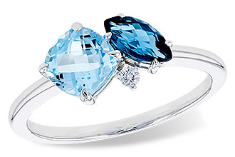 F292-29764: LDS RG 1.49 TW BLUE TOPAZ 1.52 TGW