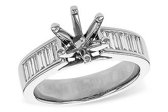 F293-18873: LDS SEMI DIA RG .50 TW BAGUETTES