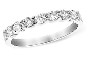 G111-42536: LDS DIA WED RG .50 TW (7 STONES)