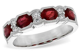 K208-66154: LDS WED RG 1.66 RUBY 1.84 TGW (5x4MM RUBY)