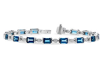 M291-38854: BRACELET 7.90 LONDON BLUE TOPAZ 8.13 TGW