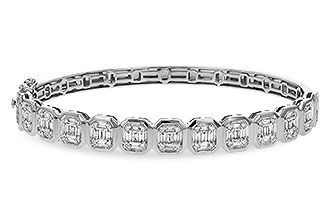 M293-18881: BANGLE .81 TW BAGUETTE 1.00 TW